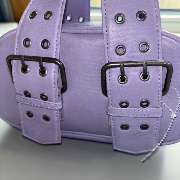 Free people say yes leather purse tote lavender purple new - Picture 12 of 16